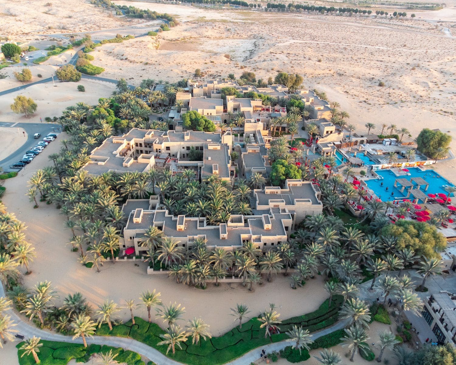 an aerial view of a westgate resort surrounded by palm trees